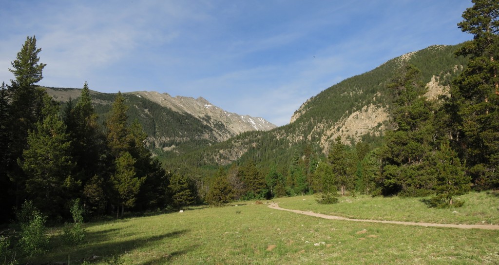 The view west as I make my way to Browns Lake.